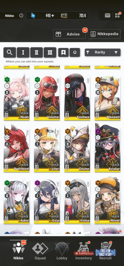[NA] GODDESS OF VICTORY NIKKE 27SSR Anis: Star+Scarlet+Red Hood+Skin+Crown+Liter+2x Soda+Snow White+Noah+Admi++ starter account-Mobile Games Starter