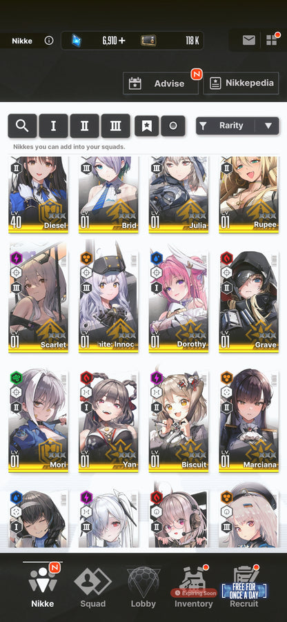 [NA] GODDESS OF VICTORY NIKKE 27SSR Modernia+skin+Scarlet+Red Hood+Skin+Nayuta+Dorothy+Cinderella+Grave+Crown++ starter account-Mobile Games Starter