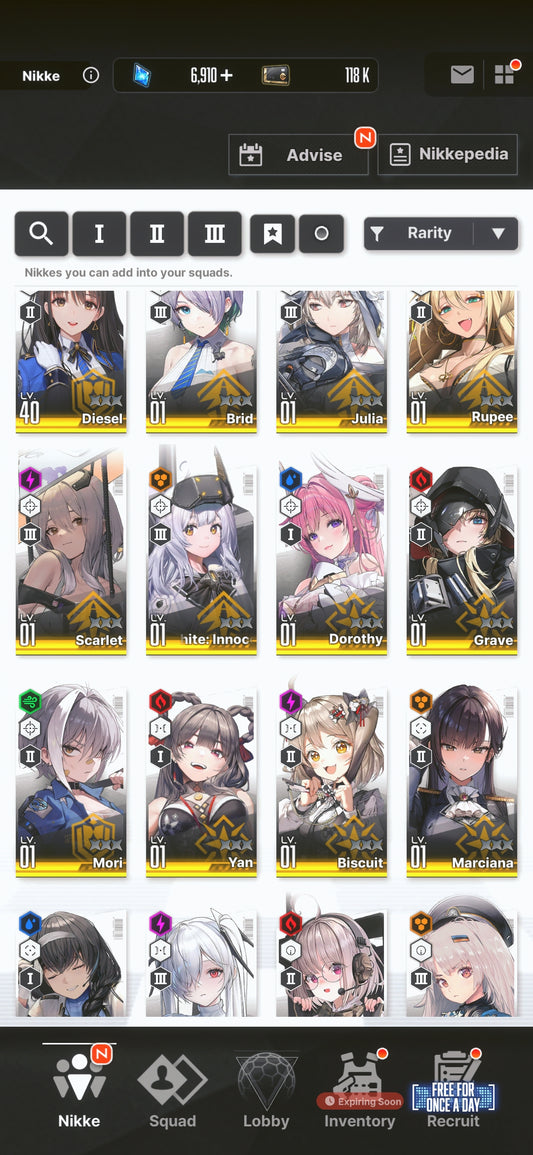 [NA] GODDESS OF VICTORY NIKKE 27SSR Modernia+skin+Scarlet+Red Hood+Skin+Nayuta+Dorothy+Cinderella+Grave+Crown++ starter account-Mobile Games Starter