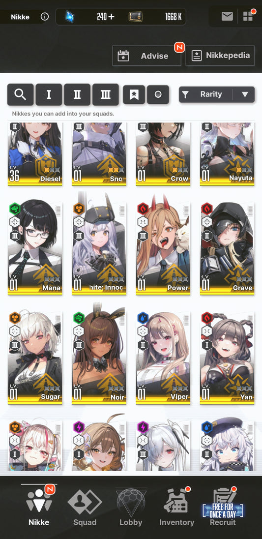 [NA] GODDESS OF VICTORY NIKKE 28SSR Makima+Coatoff+Power+Anis: Star+Modernia+skin+Nayuta+3 Snow+Red Hood+Skin+Cinderella+Grave++ starter account-Mobile Games Starter
