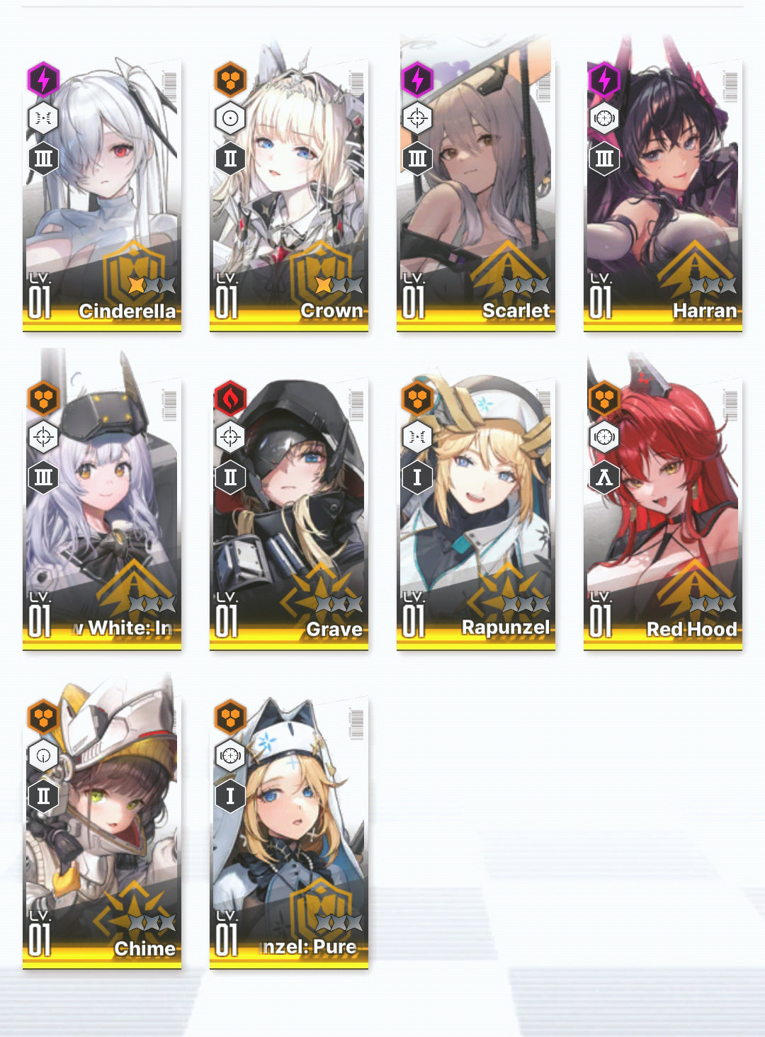 [NA] GODDESS OF VICTORY NIKKE 28SSR Scarlet+Red Hood+Skin+Cinderella+Grave+Crown+Harran+Alice+Yulha+Julia+Rei++ starter account-Mobile Games Starter