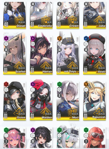 [NA] GODDESS OF VICTORY NIKKE 28SSR Scarlet+Red Hood+Skin+Cinderella+Grave+Crown+Harran+Alice+Yulha+Julia+Rei++ starter account-Mobile Games Starter