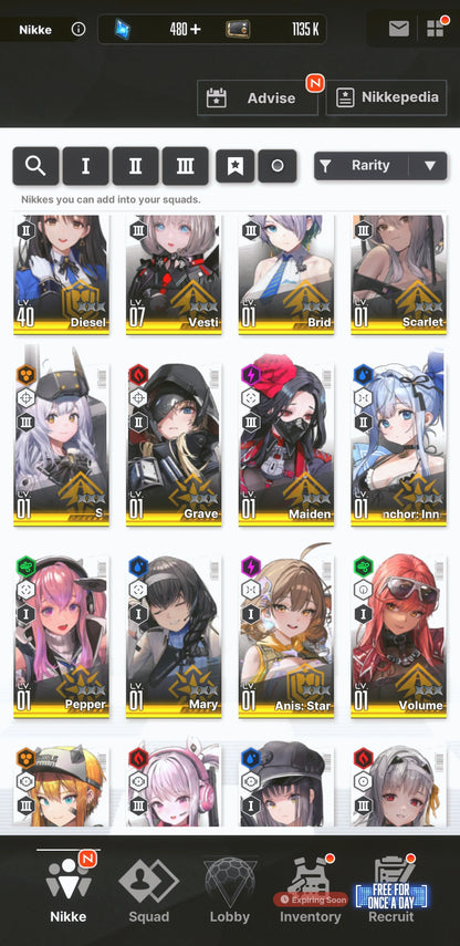 [NA] GODDESS OF VICTORY NIKKE 29SSR Makima+Coatoff+Anis: Star+Liberalio+Nayuta+Crown+Scarlet+Modernia+Red Hood+Skin+Grave++ starter account-Mobile Games Starter