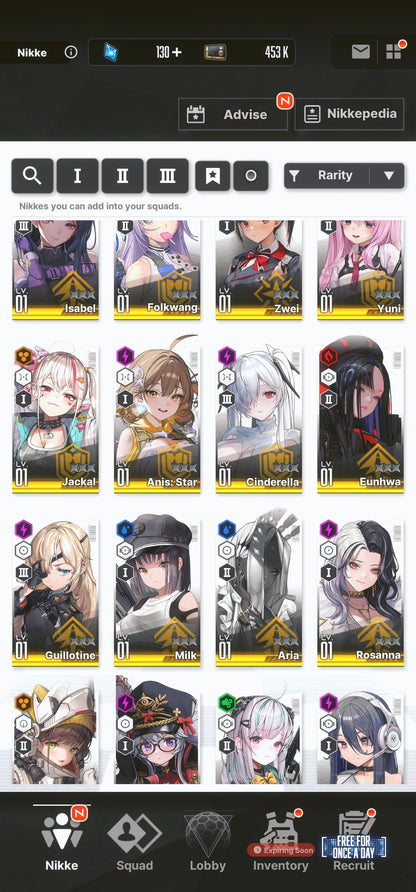 [NA] GODDESS OF VICTORY NIKKE 29SSR MLB 4X Red Hood+Skin+Anis: Star+Cinderella+Crown+Jackal+Isabel+Dolla+Noise+Drake+Aria++ starter account-Mobile Games Starter