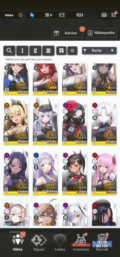 [NA] GODDESS OF VICTORY NIKKE 29SSR MLB 4X Red Hood+Skin+Anis: Star+Cinderella+Crown+Jackal+Isabel+Dolla+Noise+Drake+Aria++ starter account-Mobile Games Starter