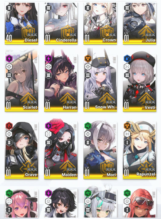 [NA] GODDESS OF VICTORY NIKKE 30SSR Cinderella: Crystal Wave+Scarlet+Red Hood+Skin+Cinderella+Grave+Crown+Harran+Alice+Yulha+Julia+Rei++ starter account-Mobile Games Starter