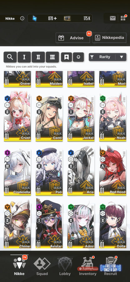 [NA] GODDESS OF VICTORY NIKKE 30SSR Crown+Red Hood+Skin+Cinderella+Grave+Dorothy+Aria+Rei++ starter account-Mobile Games Starter