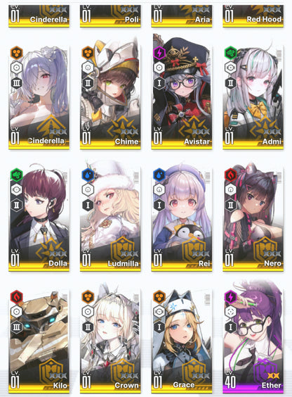 [NA] GODDESS OF VICTORY NIKKE 31SSR Cinderella: Crystal Wave+Crown+Red Hood+Skin+Cinderella+Grave+Dorothy+Aria+Rei++ starter account-Mobile Games Starter