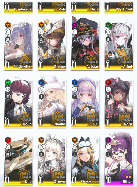 [NA] GODDESS OF VICTORY NIKKE 31SSR Cinderella: Crystal Wave+Crown+Red Hood+Skin+Cinderella+Grave+Dorothy+Aria+Rei++ starter account-Mobile Games Starter