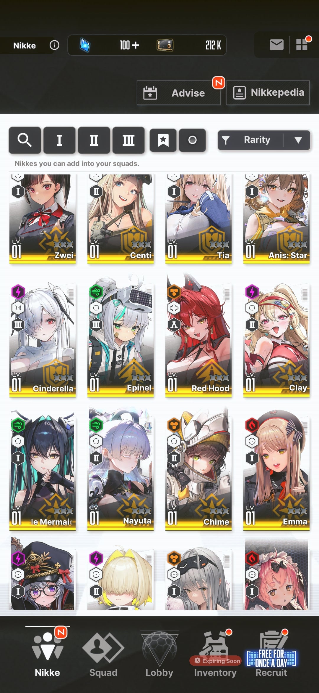 [NA] GODDESS OF VICTORY NIKKE 33SSR Anis: Star+limited Winter Rupee+Anne+Nayuta+Little Mermaid+Red Hood+Skin+Cinderella+Grave+Crown+Harran++ starter account-Mobile Games Starter
