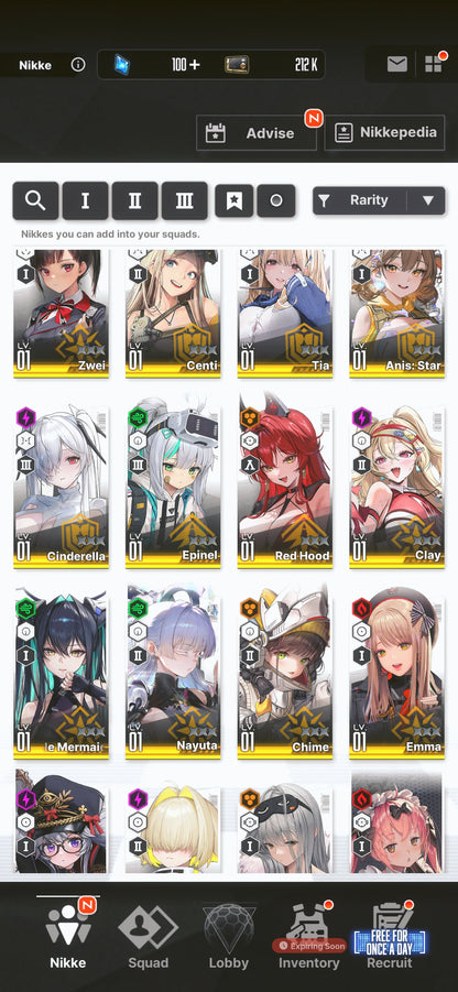 [NA] GODDESS OF VICTORY NIKKE 33SSR Anis: Star+limited Winter Rupee+Anne+Nayuta+Little Mermaid+Red Hood+Skin+Cinderella+Grave+Crown+Harran++ starter account-Mobile Games Starter