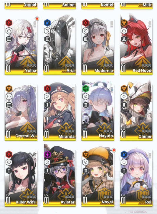 [NA] GODDESS OF VICTORY NIKKE 33SSR Cinderella: Crystal Wave+Modernia+skin+Scarlet+Red Hood+Skin+Nayuta+Dorothy+Cinderella+Grave+Crown++ starter account-Mobile Games Starter