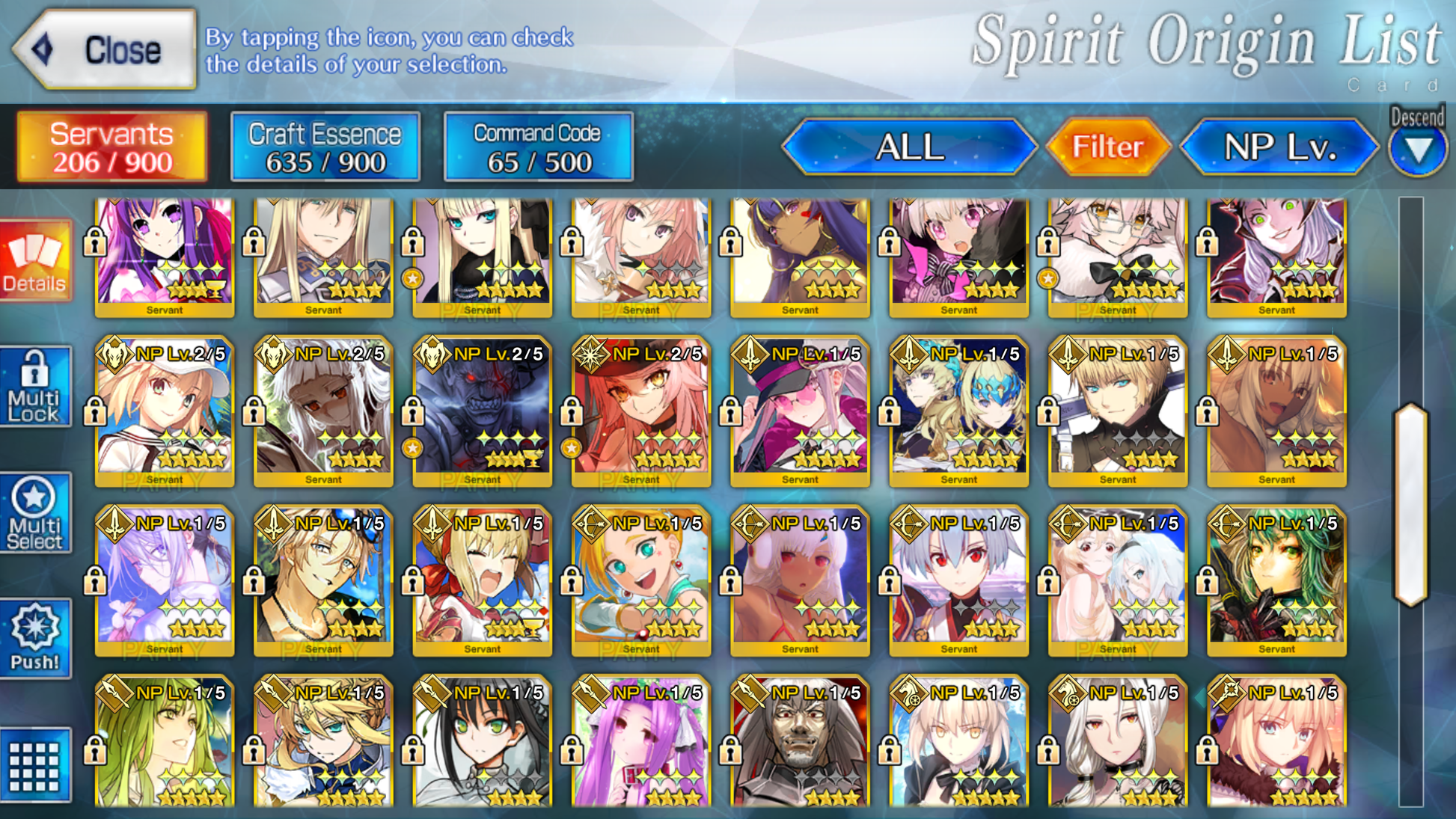 [NA] [INSTANT] FGO 21 (28) x 5* NP3 Space Ereshkigal Fate Grand Order endgame account-Mobile Games Starter