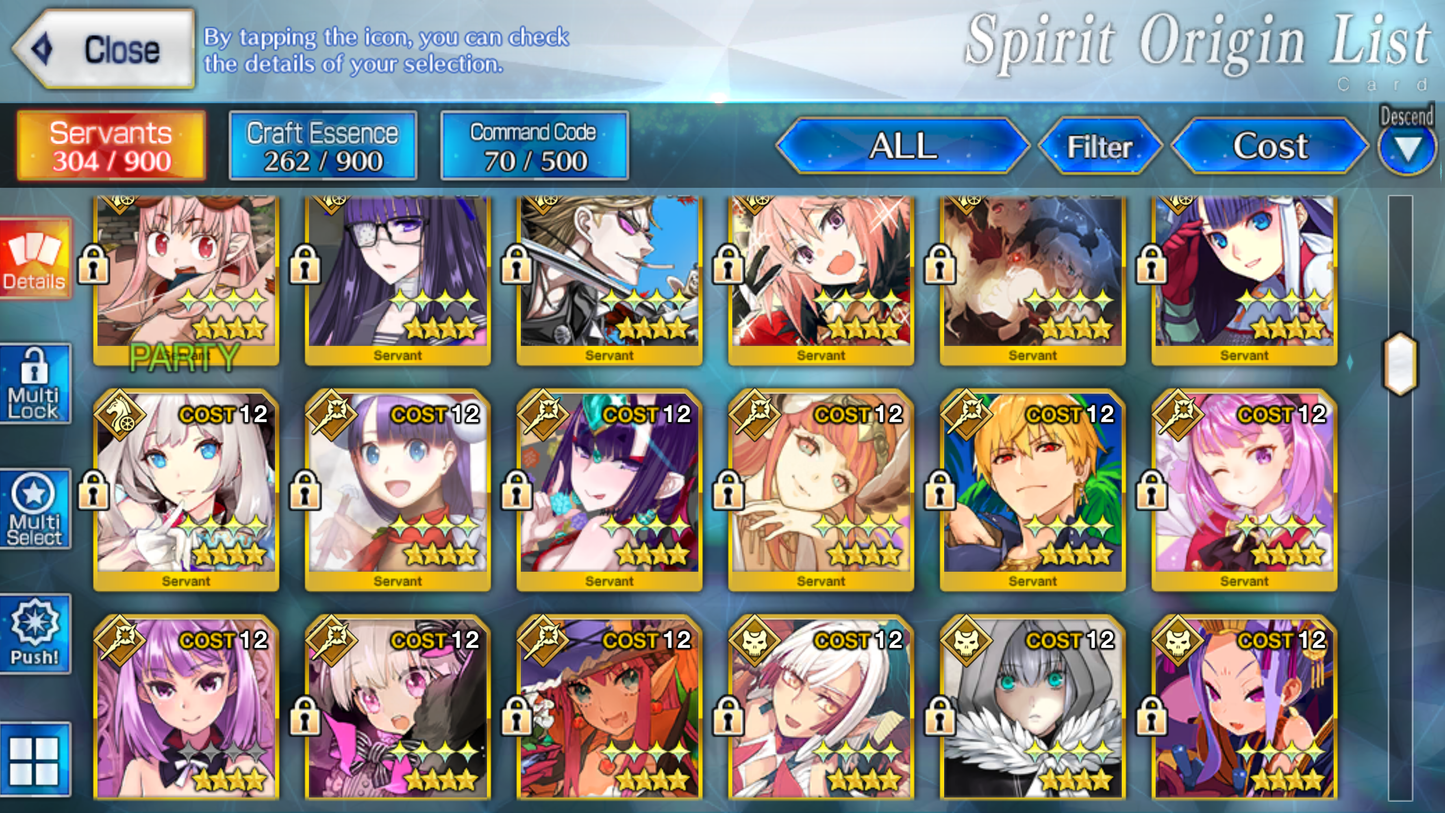 [NA] [INSTANT] FGO 32 x 5* + 340SQ Fate Grand Order endgame account-Mobile Games Starter