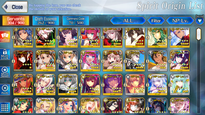 [NA] [INSTANT] FGO 32 x 5* + 340SQ Fate Grand Order endgame account-Mobile Games Starter