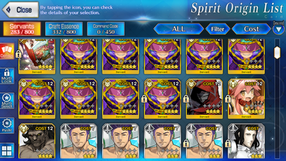 [NA] [INSTANT] FGO Draco Pope Johanna Bazett Caren Lady Avlaon + 2000SQ Fate Grand Order starter account (see options)-Mobile Games Starter