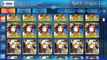 [NA] [INSTANT] FGO NP3 Kama avenger + Kama Morgan Altria Caster Skadi BG + 4x5* Fate Grand Order starter account-Mobile Games Starter