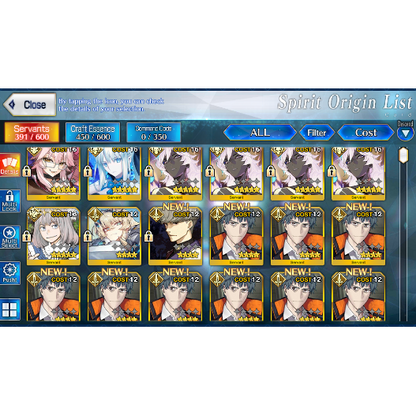 [NA] [INSTANT] FGO NP4 Arjuna alter +Morgan Koyanskaya Oberon NP5 Saito Hajime Fate Grand Order LB6 endgame account-Mobile Games Starter