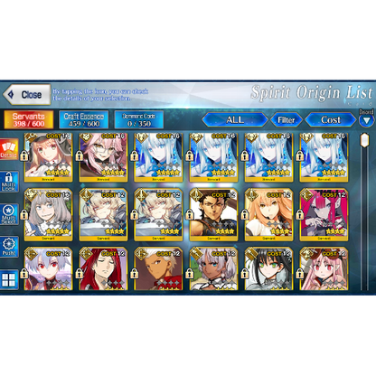 [NA] [INSTANT] FGO NP4 Morgan + Altria Caster Koyanskaya Oberon Fate Grand Order endgame account LB6-Mobile Games Starter