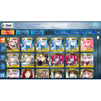 [NA] [INSTANT] FGO NP4 Morgan + Arcueid Koyanskaya Oberon Fate Grand Order endgame account LB6-Mobile Games Starter