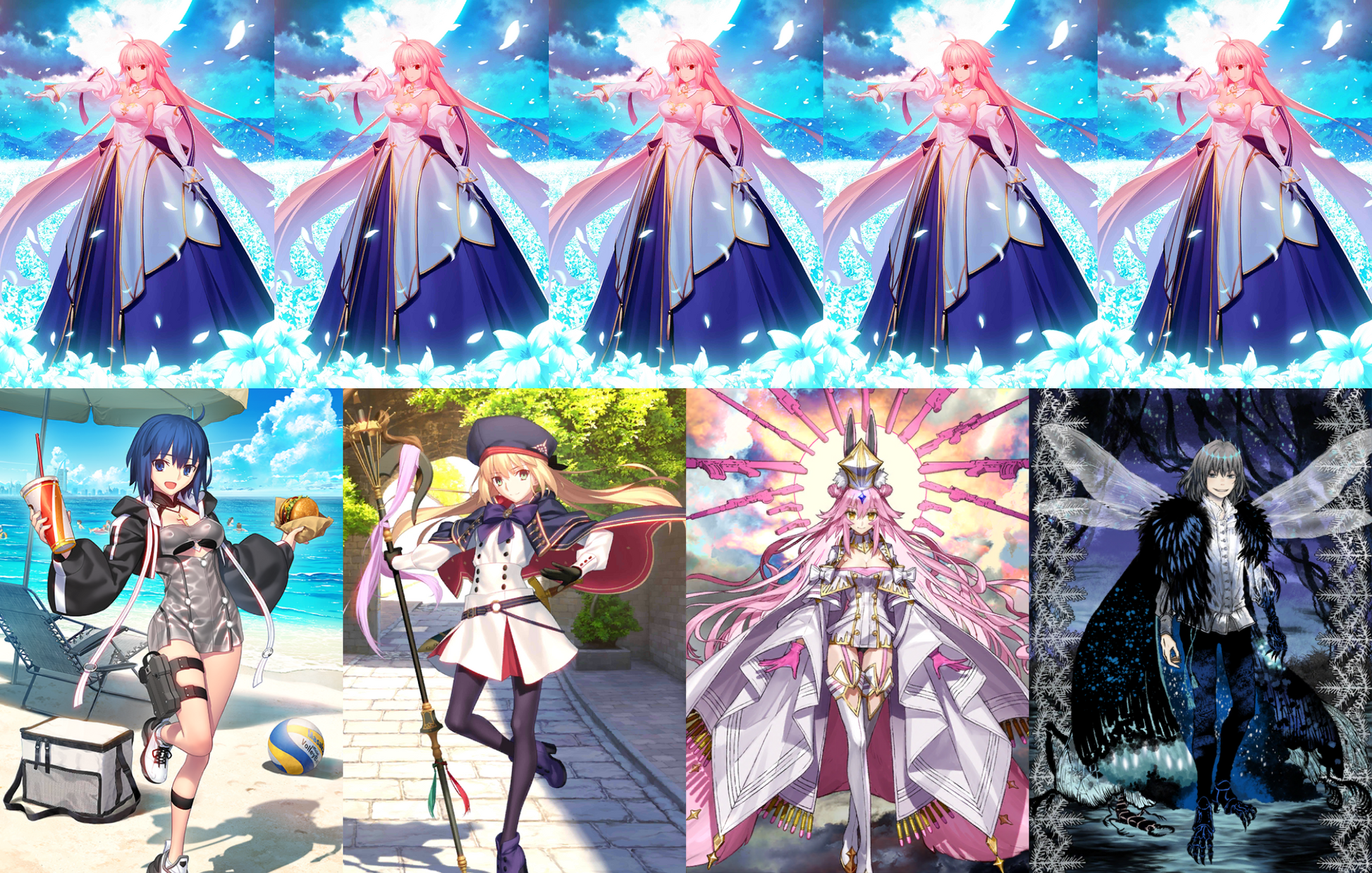 [NA] [INSTANT] FGO NP5 Arcueid + Ciel Altria Caster Koyanskaya Oberon + 700-1000SQ Fate Grand Order Archetype: Earth endgame LB6 account-Mobile Games Starter