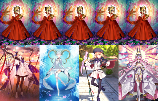 [NA] [INSTANT] FGO NP5 Draco + Aesc the Savior Tiamat + Koyanskaya Altria Caster Fate Grand Order endgame account-Mobile Games Starter