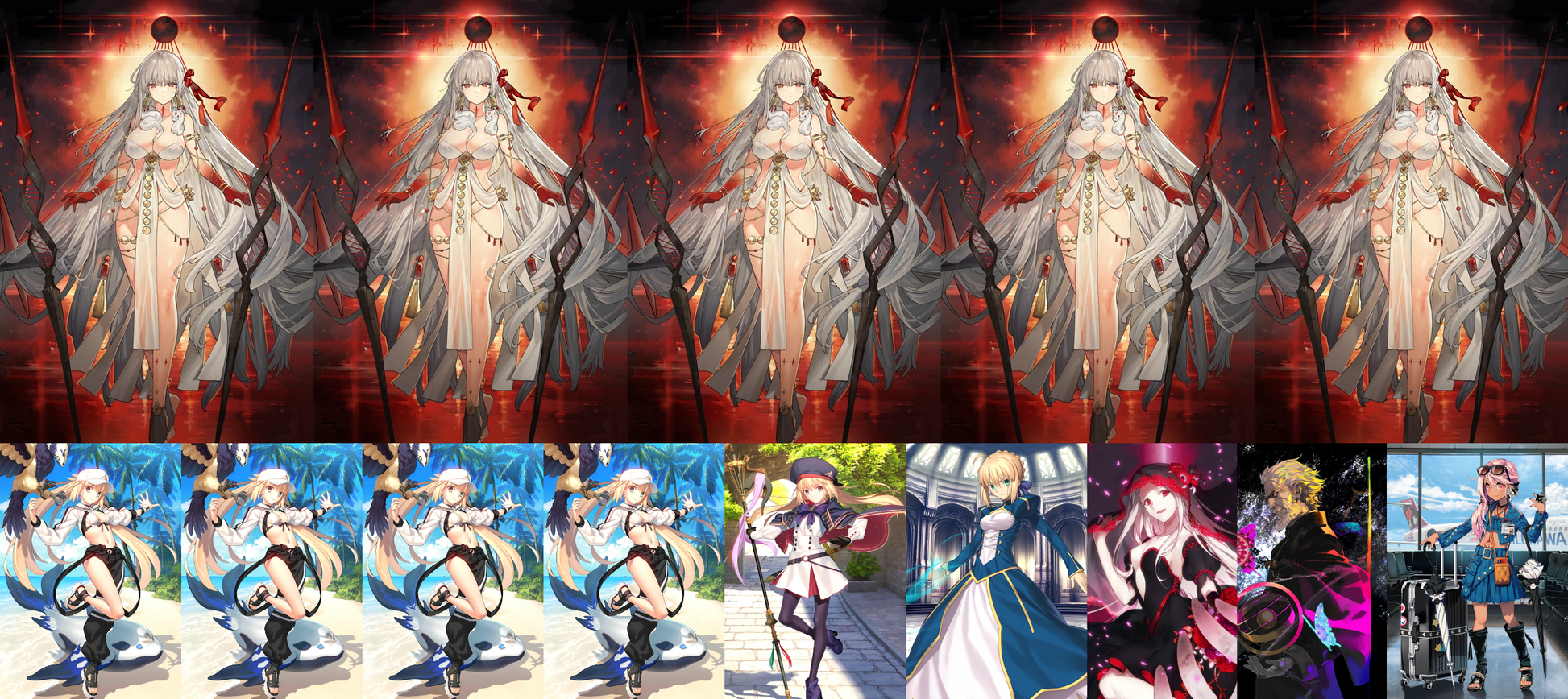 [NA] [INSTANT] FGO NP5 Durga Kali + NP4 Altria Caster Berserker + Altria Caster BG + 5 Chloe Fate Grand Order endgame account-Mobile Games Starter