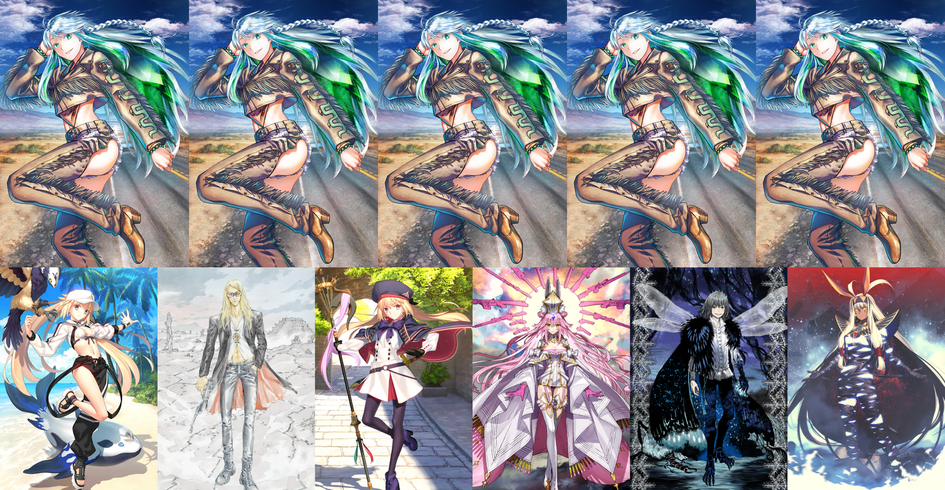 [NA] [INSTANT] FGO NP5 Kukulcan+ Altria Caster + Koyanskaya + Oberon + Tezcatlipoca + Altria Caster Berserker + Nitocris Fate Grand Order endgame account-Mobile Games Starter