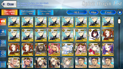 [NA] [INSTANT] FGO NP5 Tam Lin Lancelot + Melusine ruler + Morgan + Altria Caster Koyanskaya Oberon Chloe BG Fate Grand Order endgame account-Mobile Games Starter