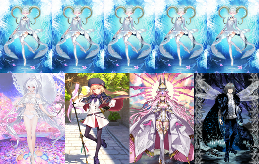 [NA] [INSTANT] FGO NP5 Tiamat Larva + Lady Avalon Altria Caster Koyanskaya Oberon + 0-3000SQ Fate Grand Order endgame account (see options)-Mobile Games Starter