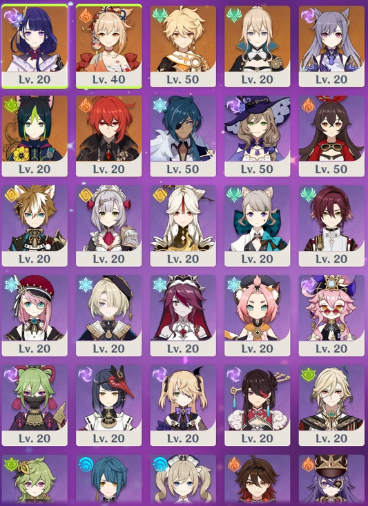 [NA] [INSTANT] Genshin Impact C2 Raiden Shogun + Yoimiya AR50 AMERICA Starter Farmed Account-Mobile Games Starter