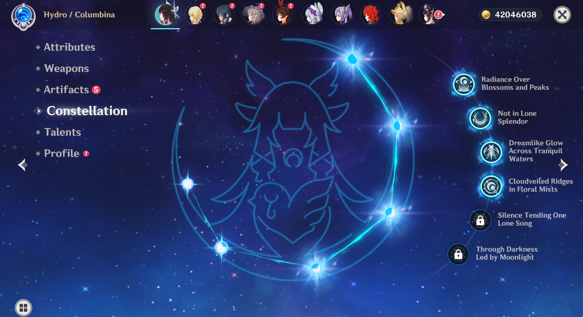 [NA] [INSTANT] Genshin Impact C4 Columbina AR56 AMERICA Starter Farmed Account-Mobile Games Starter