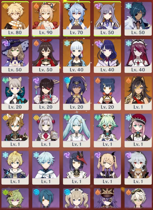 [NA] [INSTANT] Genshin Impact Ganyu Yoimiya Ayaka Raiden AR50 AMERICA Starter Farmed Account-Mobile Games Starter
