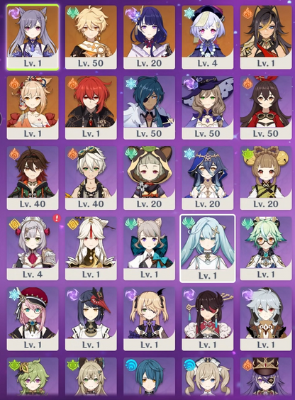 [NA] [INSTANT] Genshin Impact Raiden Shogun + BiS Signature Weapon + Yoimiya BiS AR50 AMERICA Starter Farmed Account-Mobile Games Starter