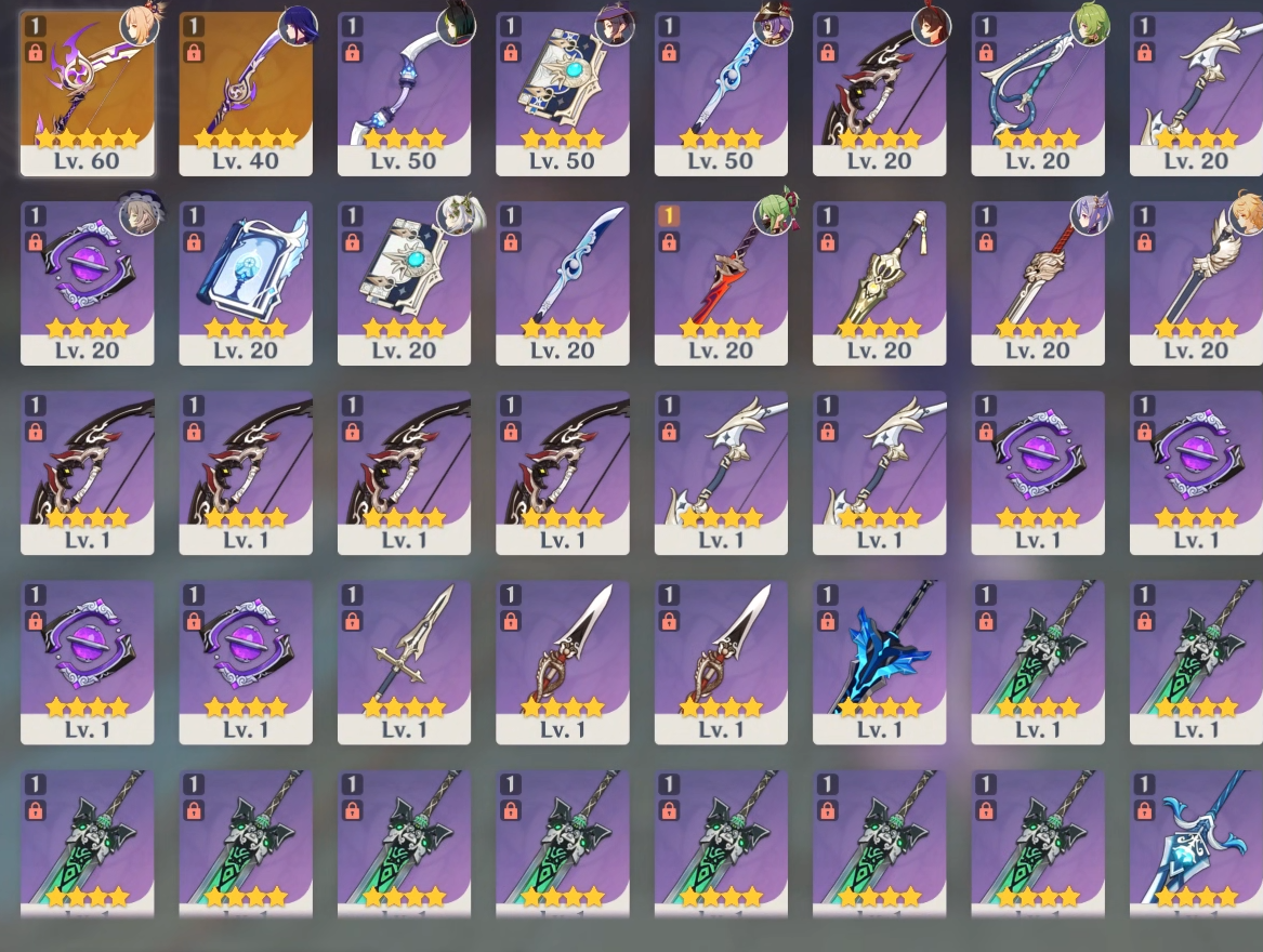 [NA] [INSTANT] Genshin Impact Raiden Shogun + BiS Signature Weapon + Yoimiya Nahida AR50 AMERICA Starter Farmed Account-Mobile Games Starter