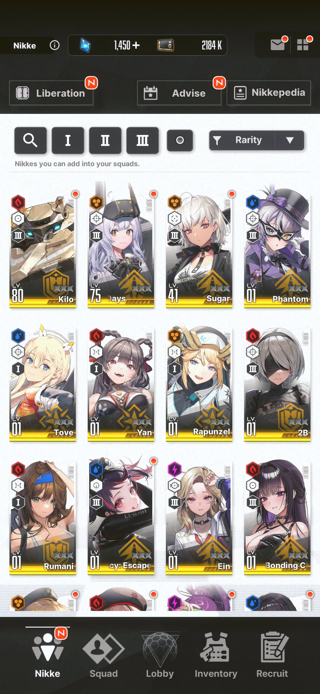 [NA] [INSTANT] NIKKE 12SSR 2B+Skin+Mihara+Rumani++ GODDESS OF VICTORY starter account-Mobile Games Starter