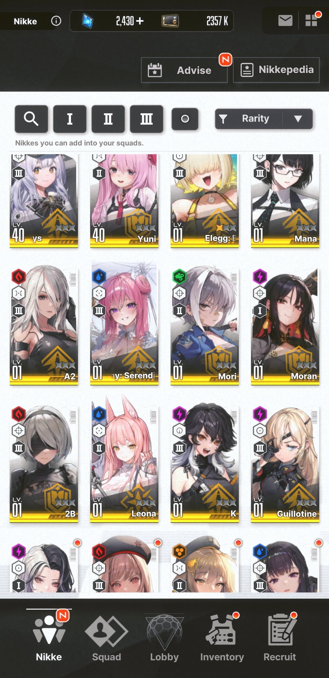 [NA] [INSTANT] NIKKE 13SSR 2B+Skin+A2+Skin+Dorothy: Serendipity+Elegg++ GODDESS OF VICTORY starter account-Mobile Games Starter