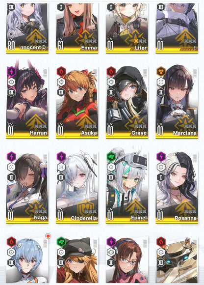 [NA] [INSTANT] NIKKE 17SSR 4Collab Asuka+Asuka Wille+Rei+Mari+Skin+Cinderella+Grave+Liter+Harran++ GODDESS OF VICTORY starter account Evangelion-Mobile Games Starter