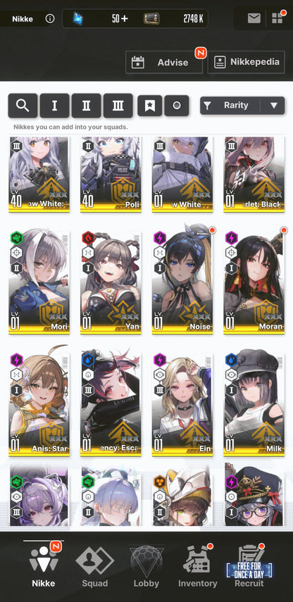 [NA] [INSTANT] NIKKE 17SSR Anis: Star+Nayuta+Liberalio+Scarlet Black Shadow++ GODDESS OF VICTORY starter account-Mobile Games Starter