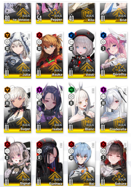 [NA] [INSTANT] NIKKE 17SSR Asuka+Rei+Skin+Dorothy+Blanc+Sakura+Isabel++ GODDESS OF VICTORY starter account Evangelion-Mobile Games Starter