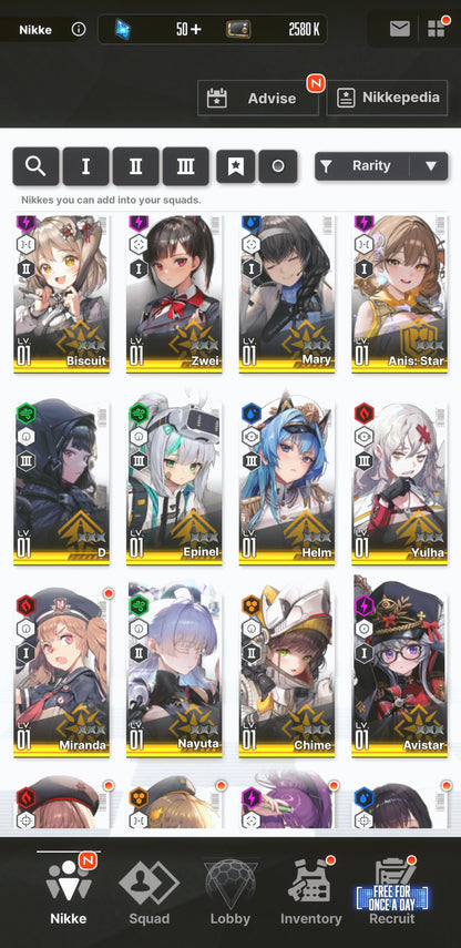 [NA] [INSTANT] NIKKE 19SSR MLB 4X Liberalio+Anis: Star+Neon Vision Eye+Nayuta+Soda+ GODDESS OF VICTORY starter account-Mobile Games Starter