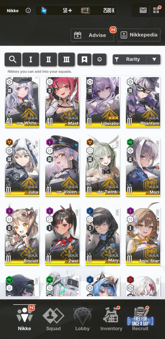 [NA] [INSTANT] NIKKE 19SSR MLB 4X Liberalio+Anis: Star+Neon Vision Eye+Nayuta+Soda+ GODDESS OF VICTORY starter account-Mobile Games Starter