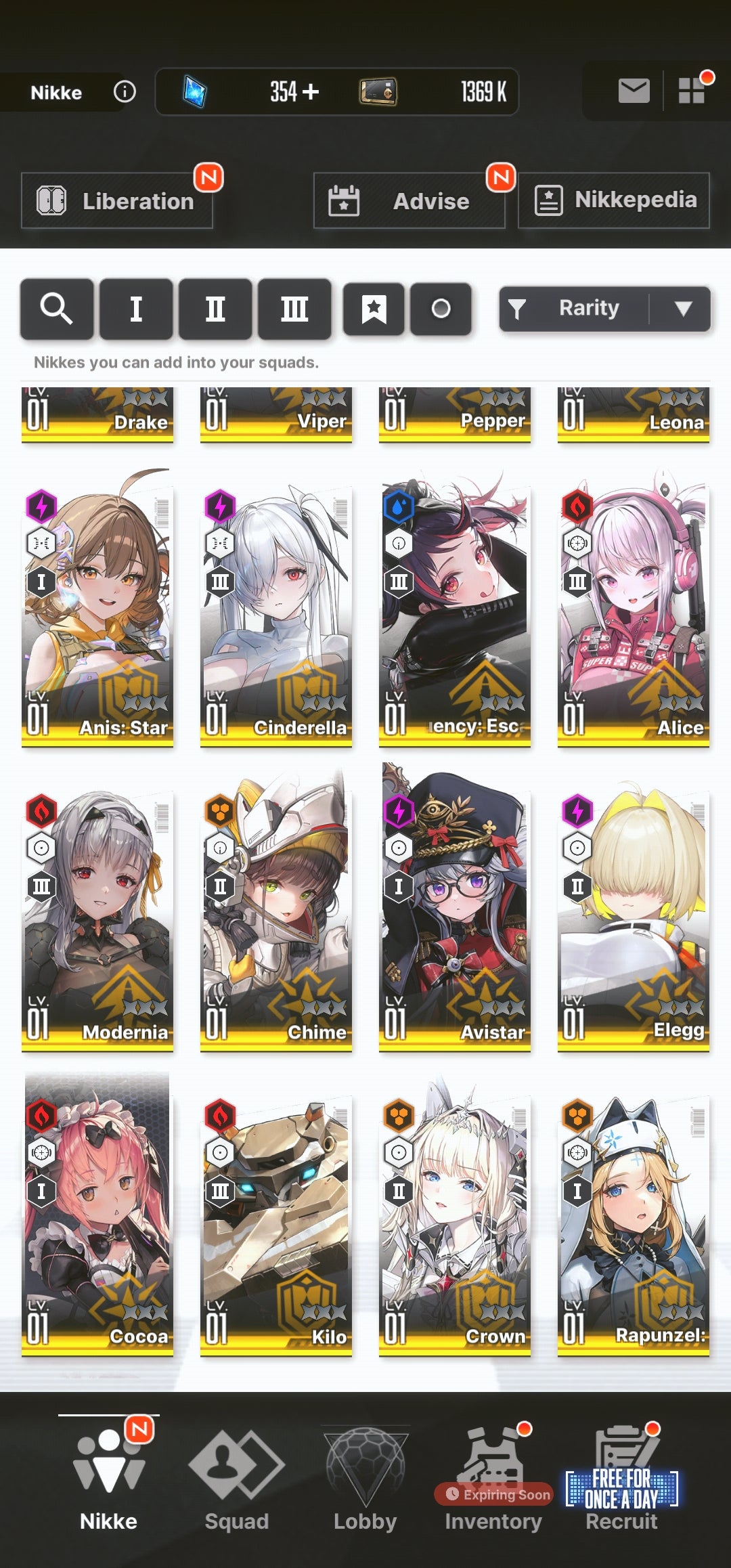 [NA] [INSTANT] NIKKE 2 limited 24SSR+Pity Anis: Star+Modernia+Sakura+Rosanna+Red Hood+Skin+Cinderella+Crown++ GODDESS OF VICTORY starter account-Mobile Games Starter