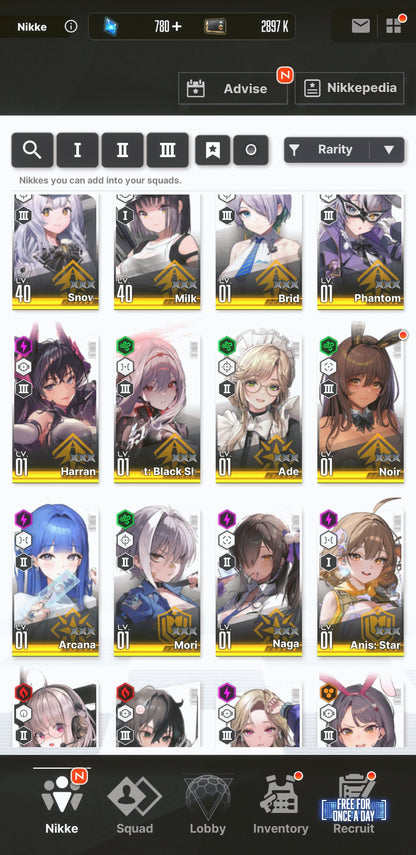[NA] [INSTANT] NIKKE 21SSR Anis: Star+Nayuta+Liberalio+Scarlet Black Shadow++ GODDESS OF VICTORY starter account-Mobile Games Starter