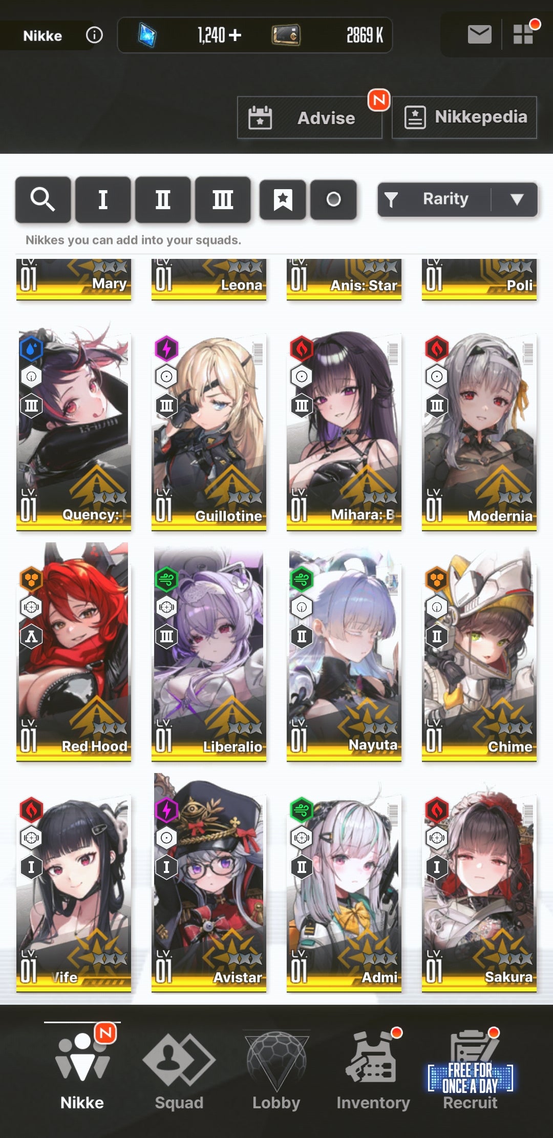 [NA] [INSTANT] NIKKE 23SSR Anis: Star+Nayuta+Liberalio+Red Hood+Dorothy+Modernia+Mihara+ GODDESS OF VICTORY starter account-Mobile Games Starter