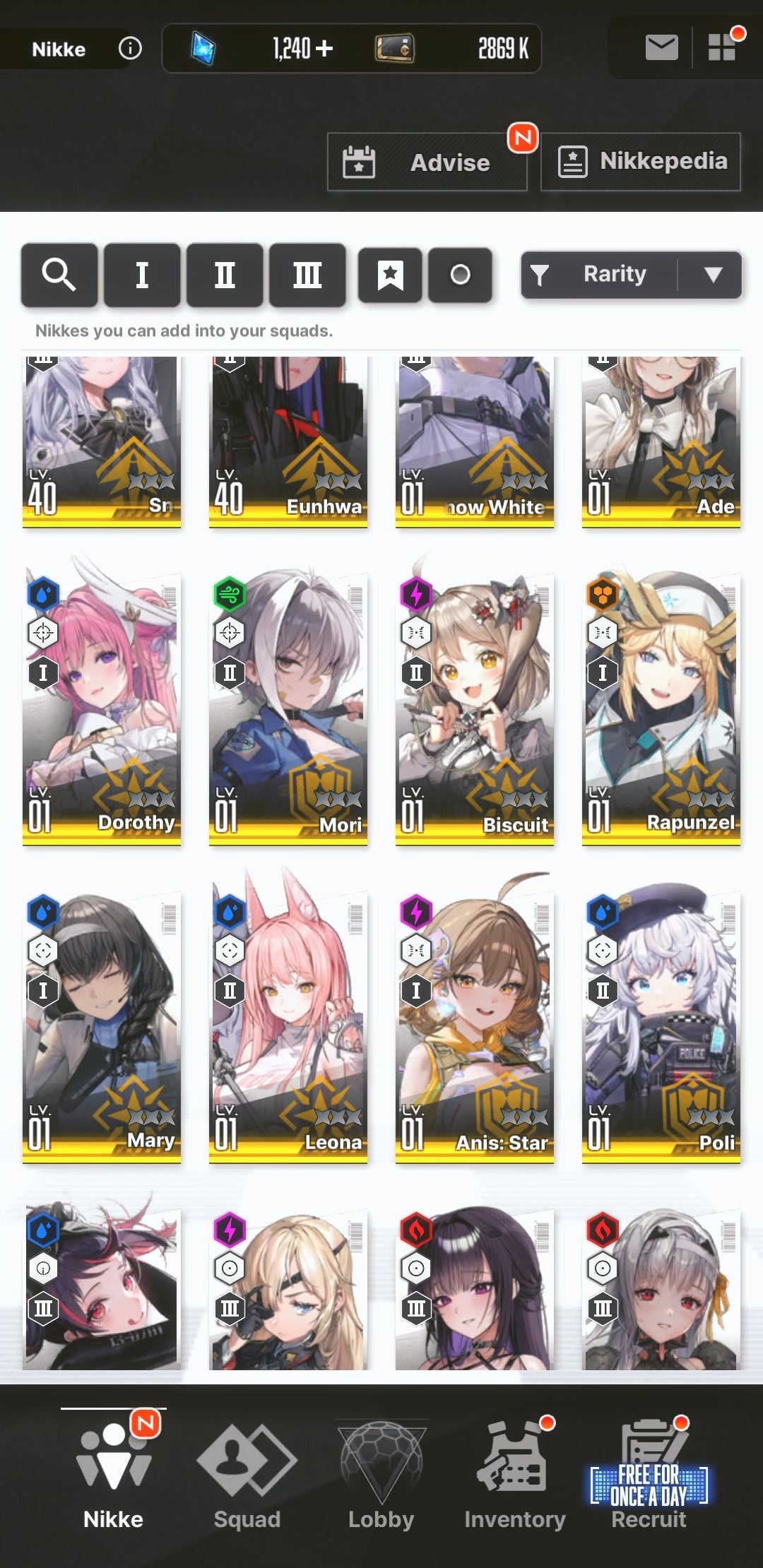 [NA] [INSTANT] NIKKE 23SSR Anis: Star+Nayuta+Liberalio+Red Hood+Dorothy+Modernia+Mihara+ GODDESS OF VICTORY starter account-Mobile Games Starter