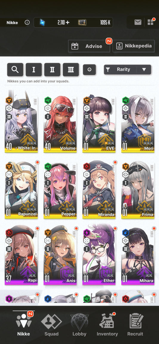 [NA] [INSTANT] NIKKE 8SSR Eve GODDESS OF VICTORY Stellar Blade starter account