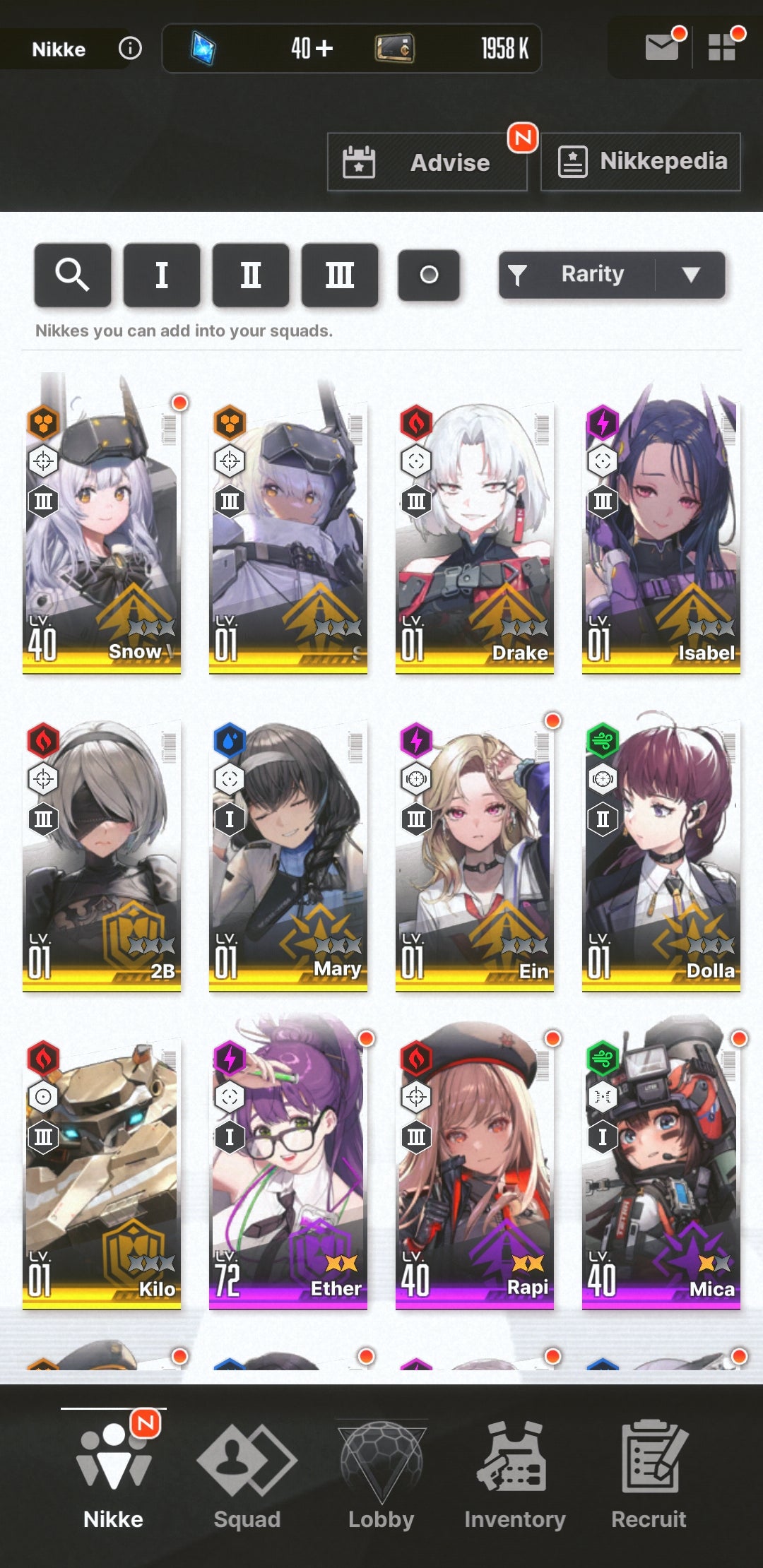 [NA] [INSTANT] NIKKE 9SSR 2B+Skin++ GODDESS OF VICTORY starter account-Mobile Games Starter