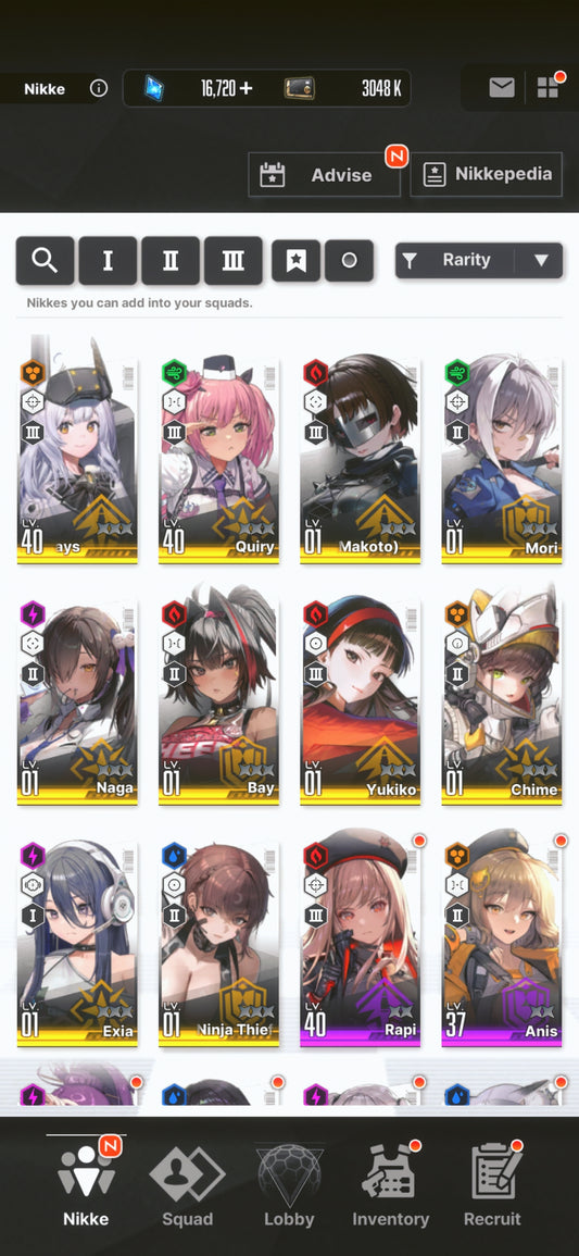 [NA] [INSTANT] NIKKE Makoto + Yukiko + 2 Skins + 16000 Gems + 103 advanced recruit++ GODDESS OF VICTORY Persona starter account-Mobile Games Starter