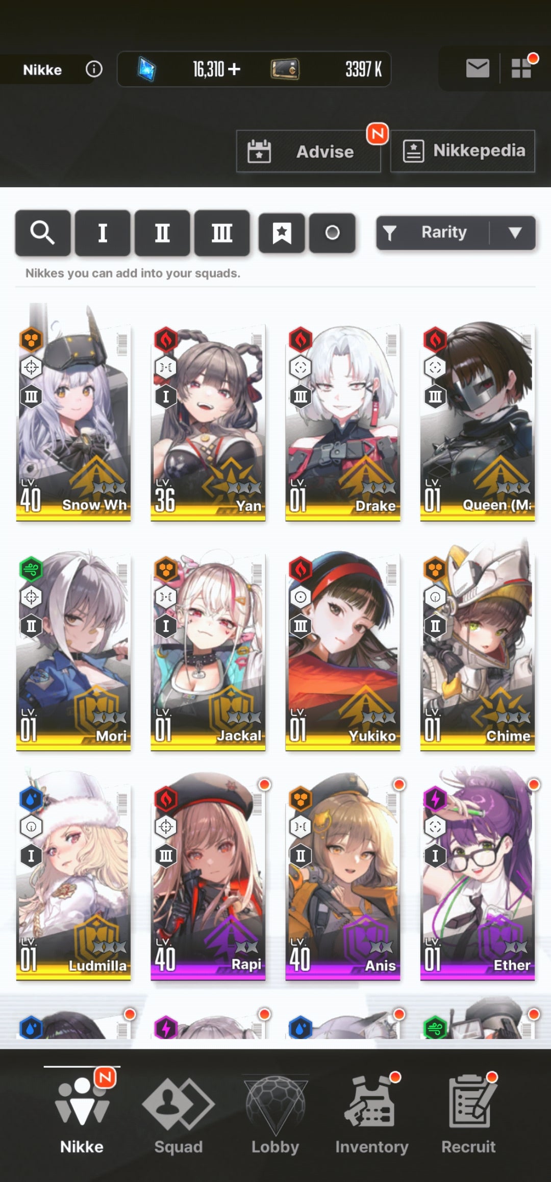 [NA] [INSTANT] NIKKE Makoto + Yukiko + 2 Skins + 16000 Gems + 126 advanced recruit++ GODDESS OF VICTORY Persona starter account-Mobile Games Starter